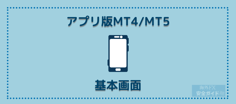 アプリ版MT4/MT5・基本画面